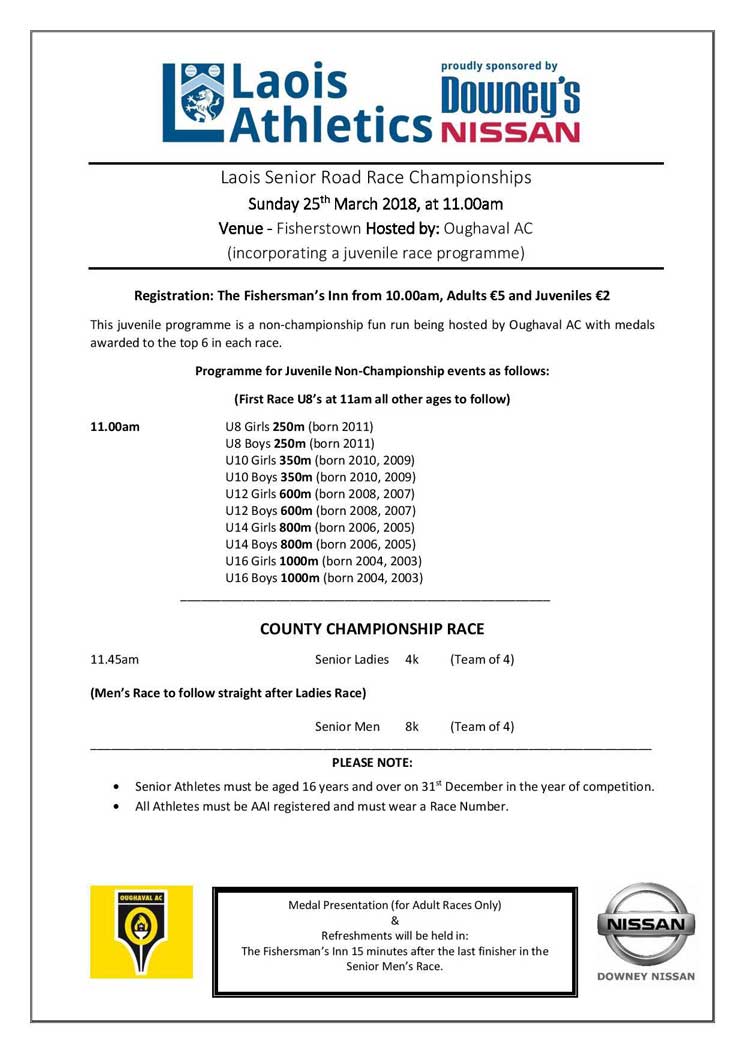 Laois Senior Road Race 2018