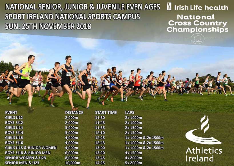 Nat XC Nov Timetable 2018