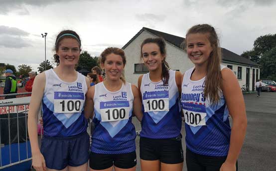 Louise Stack and Katie Walsh at National League Day2 2017 Pic Laois Athletics
