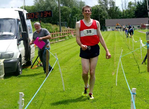 Portlaosie AC Tony Reilly coming 3rd in Little South Run Kilkenny 2017