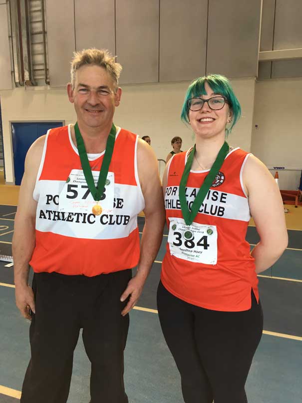 Seamus Fitzpatrick Seodha Hoey Leinster Indoors AIT 2018